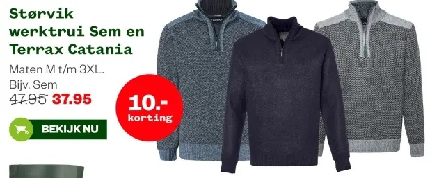 Aanbieding: Størvik werktrui Sem en Terrax Catania