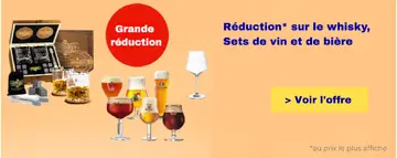 Offre: whisky, Sets de vin et de bière