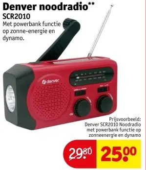Aanbieding: Denver noodradio SCR2010