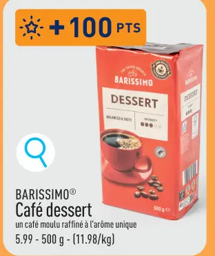 Offre: Café dessert