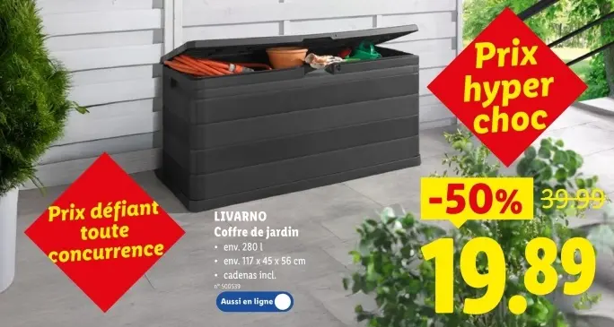 Offre: Coffre de jardin
