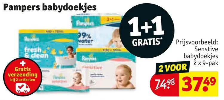 Aanbieding: Pampers babydoekjes
