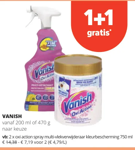 Promotie: Vanish Oxi Action