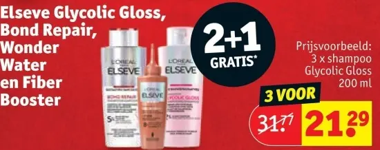 Promotie: Elseve Glycolic Gloss, Bond Repair, Wonder Water