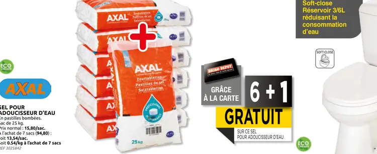 Promotie: Sel pour adoucisseur d'eau