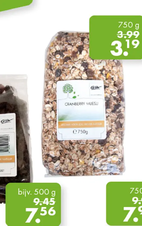 Aanbieding: Cranberry muesli