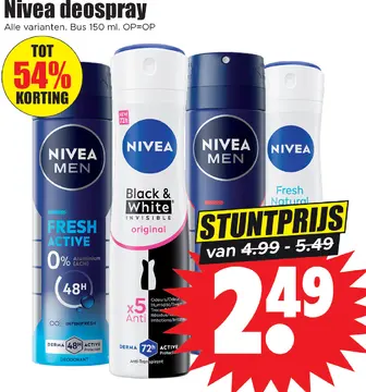 Aanbieding: Nivea deospray