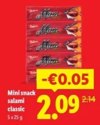 Aanbieding: Mini snack salami classic