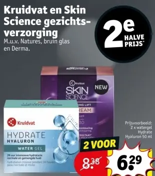 Promotie: Kruidvat en Skin Science gezichtsverzorging