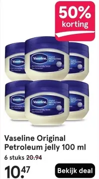 Aanbieding: Vaseline Original Petroleum jelly