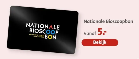 Aanbieding: Nationale Bioscoopbon