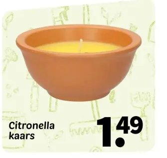 Promotie: Citronella kaars