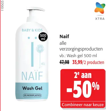 Promotie: Alle verzorgingsproducten Naïf