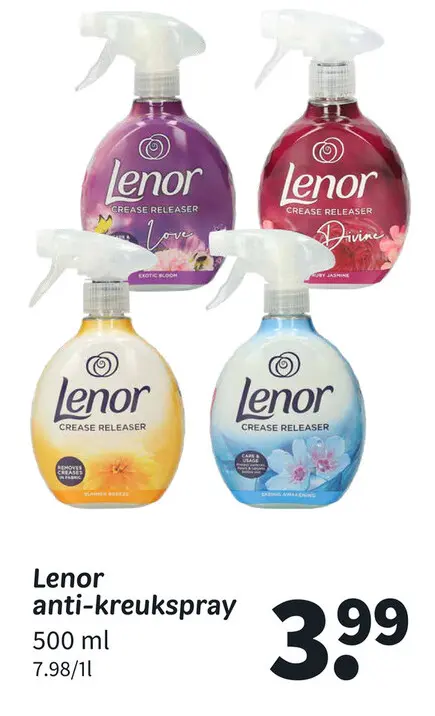 Aanbieding: Lenor anti-kreukspray