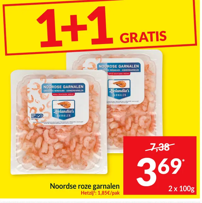 Promotie: Noordse roze garnalen