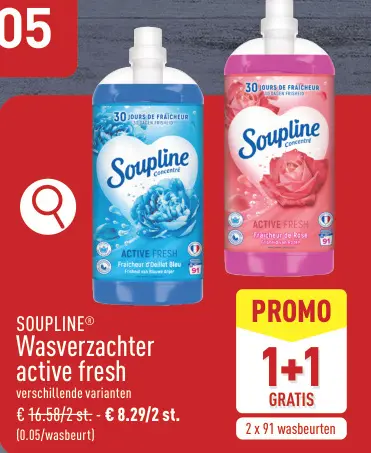Promotie: Wasverzachter active fresh