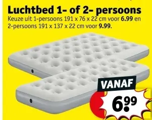 Promotie: Luchtbed