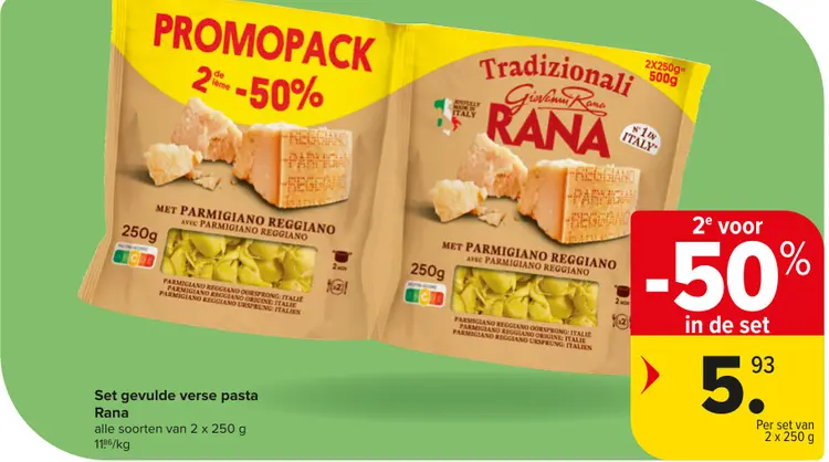 Promotie: Set gevulde verse pasta