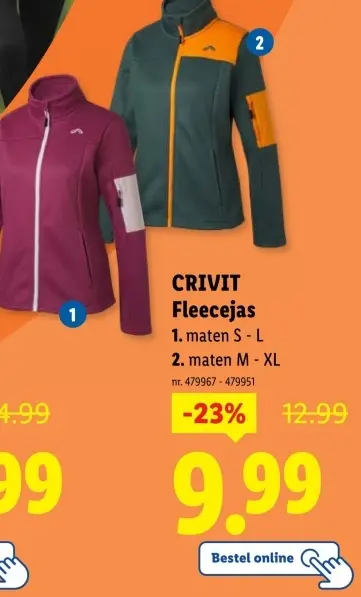 Aanbieding: Fleecejas