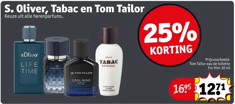 Promotie: S. Oliver, Tabac en Tom Tailor