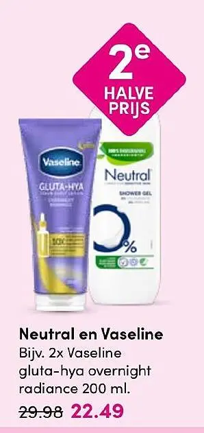Aanbieding: Neutral en Vaseline