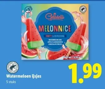 Aanbieding: Watermeloen ijsjes