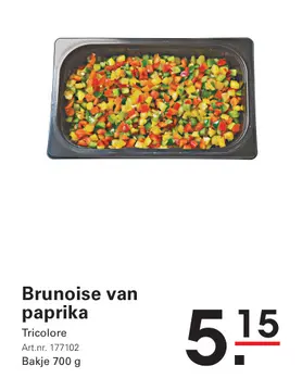 Aanbieding: Brunoise van paprika