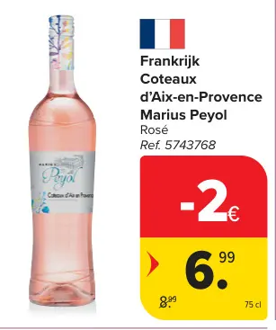 Promotie: Coteaux d'Aix-en-Provence Marius Peyol Rosé