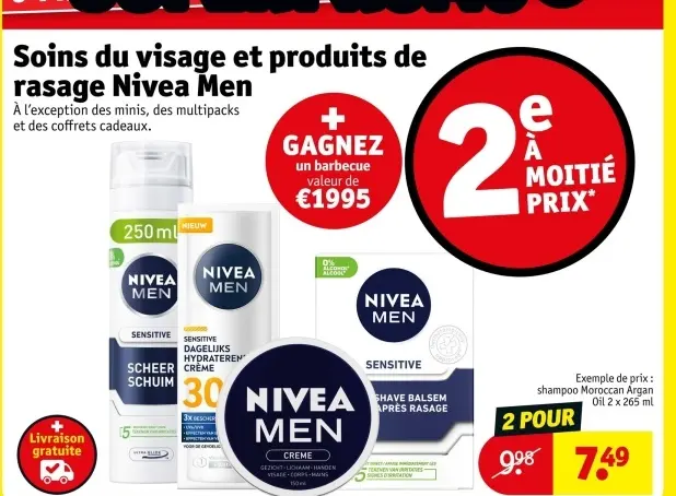 Offre: Soins du visage et produits de rasage