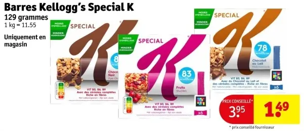 Offre: Barres Special K