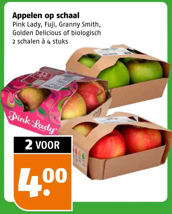 Aanbieding: Appelen op schaal
