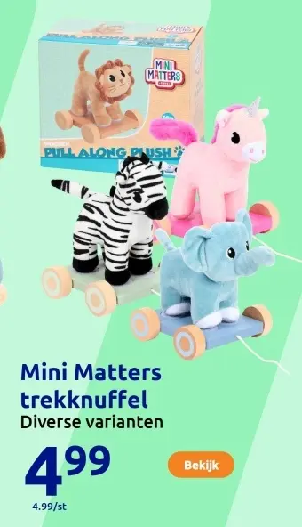 Aanbieding: Mini Matters trekknuffel