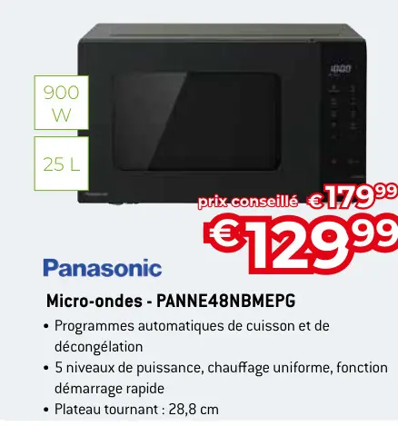 Offre: Micro-ondes - PANNE48NBMEPG