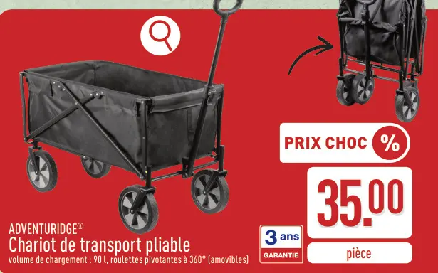 Offre: Chariot de transport pliable