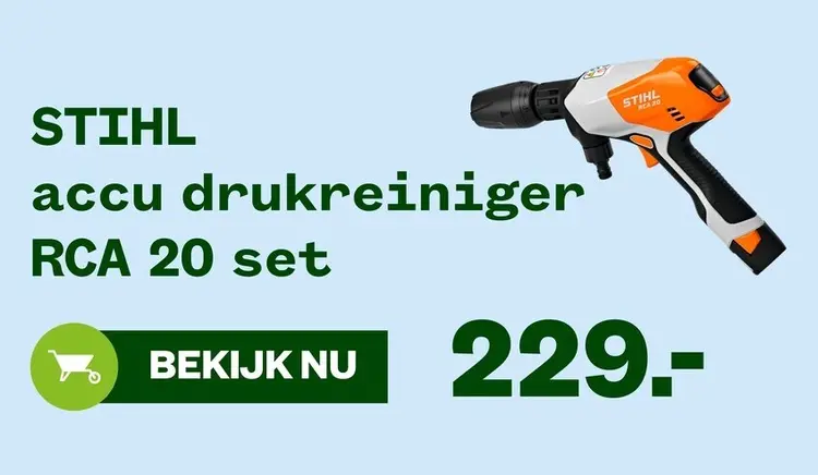 Aanbieding: STIHL accu drukreiniger RCA 20 set