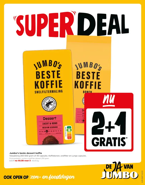 Promotie: Jumbo Beste dessert koffie