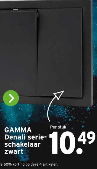 Aanbieding: Denali serie-schakelaar zwart