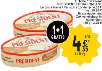 Offre: Président extra fondant
