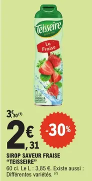 Aanbieding: SIROP SAVEUR FRAISE