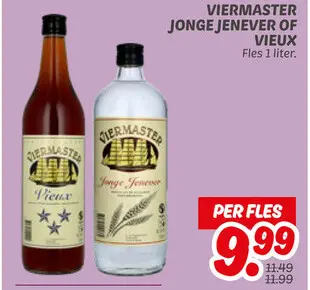 Aanbieding: Viermaster jonge jenever of vieux