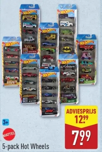 Aanbieding: 5-pack Hot Wheels