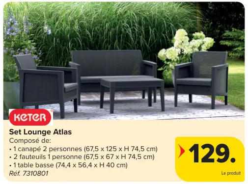Offre: Set Lounge Atlas