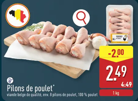 Offre: Pilons de poulet