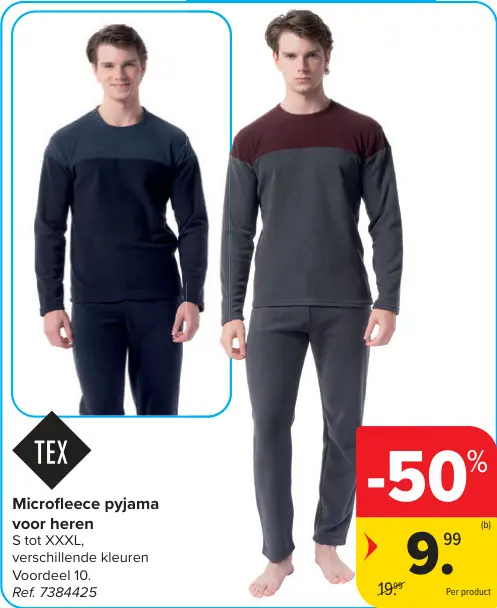 Promotie: Microfleece pyjama
