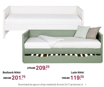 Aanbieding: Bedbank Nikki