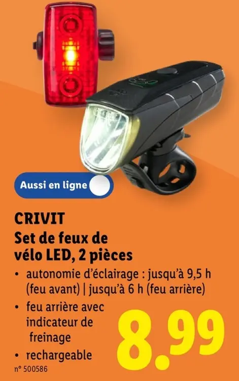 Offre: Set de feux de vélo LED