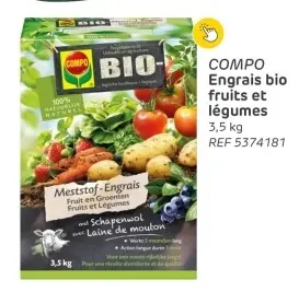 Offre: Engrais bio fruits et légumes