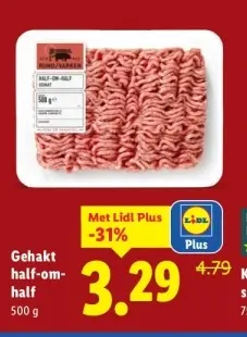 Aanbieding: Gehakt half-om-half