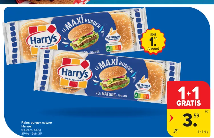 Offre: Pains burger nature