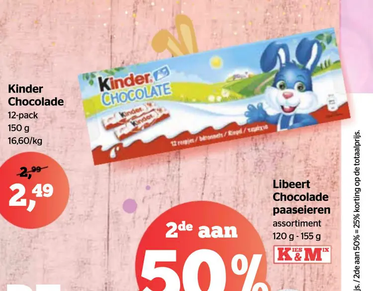 Promotie: Kinder Chocolade